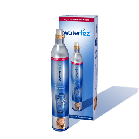 CO2 Tauschzylinder mit 425g natürlicher Kohlensäure